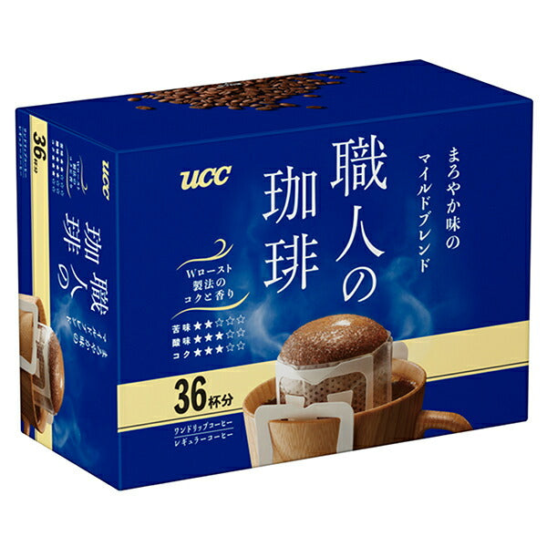 UCC 職人の珈琲 ワンドリップコーヒー まろやか味のマイルドブレンド (7g×36P)×6箱入【日本出荷】
