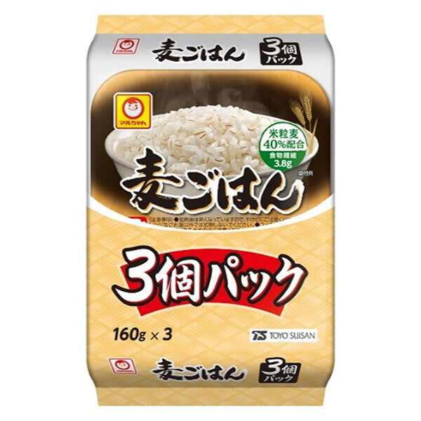 東洋水産 麦ごはん 3個パック (160g×3個)×8個入【日本出荷】