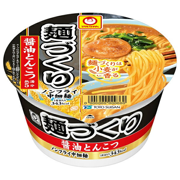 東洋水産 マルちゃん 麺づくり 醤油とんこつ 96g×12個入【日本出荷】