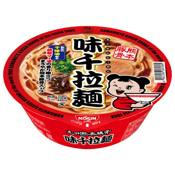 日清食品 九州熊本豚骨 味千拉麺 106g×12個入【日本出荷】