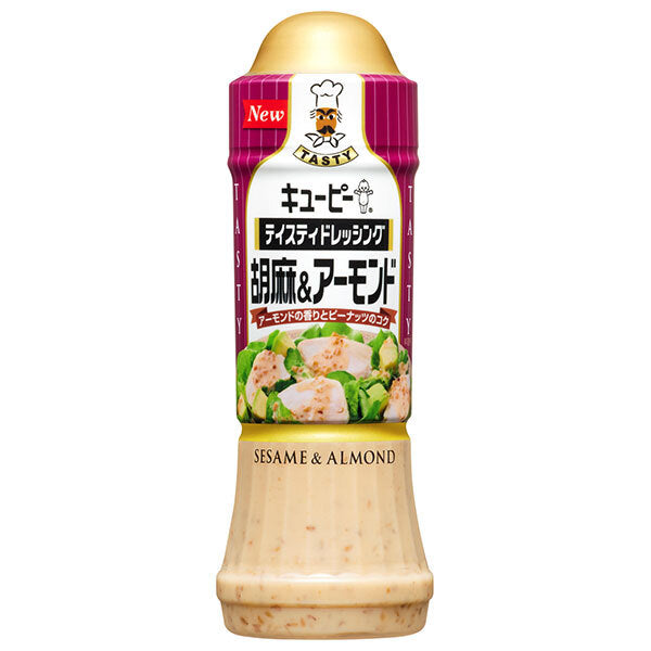 キューピー テイスティドレッシング 胡麻&アーモンド 210mlPET×12本入【日本出荷】