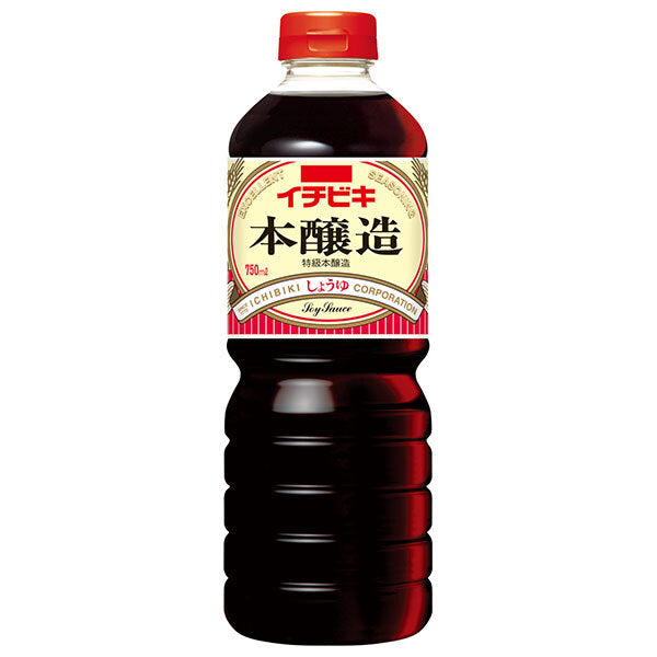 イチビキ 本醸造しょうゆ 750mlペットボトル×15本入【日本出荷】