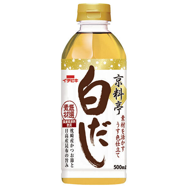 イチビキ 京料亭 白だし 500mlペットボトル×12本入【日本出荷】