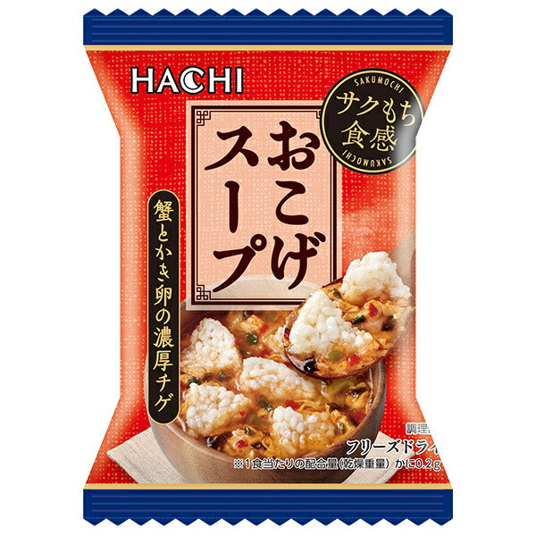 ハチ食品 蟹とかき卵の濃厚チゲおこげスープ 19.5g×30個入【日本出荷】