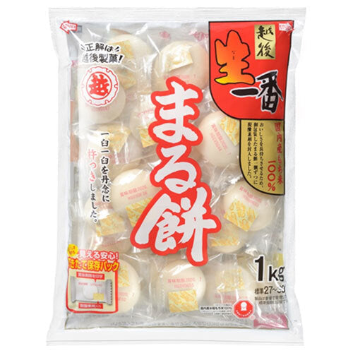 越後製菓 生一番 まるもち 1kg×10袋入【日本出荷】