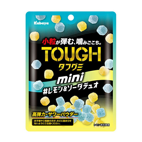 カバヤ タフグミ miniレモン&ソーダデュオ 80g×6袋入【日本出荷】