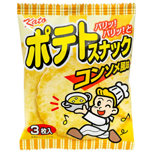 やおきん ポテトスナック コンソメ風味 3枚×20本入【日本出荷】