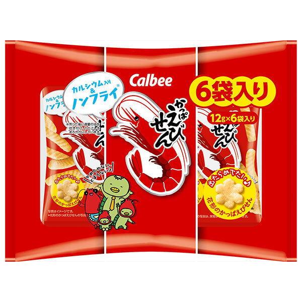 カルビー かっぱえびせん 6P 72g×12袋入【日本出荷】