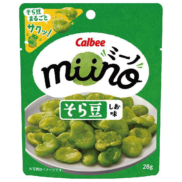 カルビー miino(ミーノ) そら豆 しお味 28g×12袋入【日本出荷】