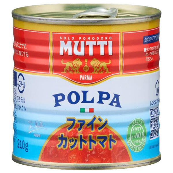 ムッティ ファインカット トマト 210g缶×12個入【日本出荷】