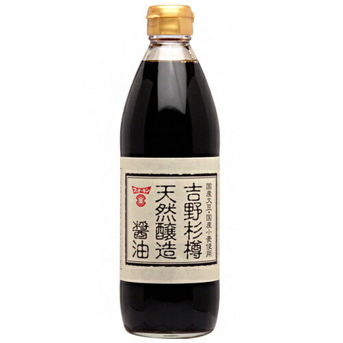 フンドーキン 吉野杉樽 天然醸造醤油 500ml瓶×6本入【日本出荷】