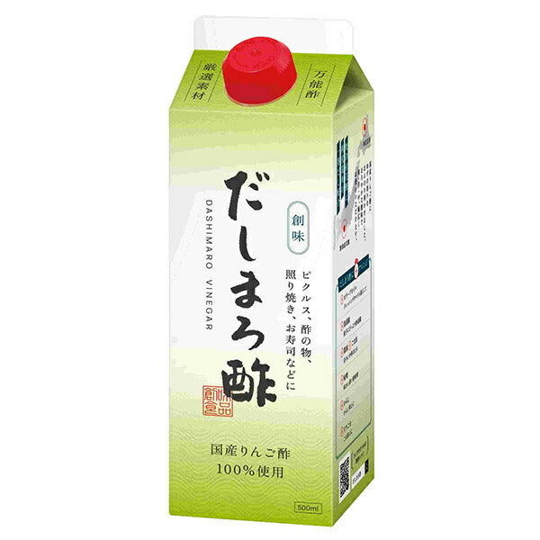 創味食品 創味 だしまろ酢 500ml紙パック×6本入【日本出荷】