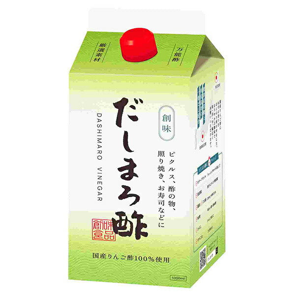 創味食品 創味 だしまろ酢 1L紙パック×6本入【日本出荷】