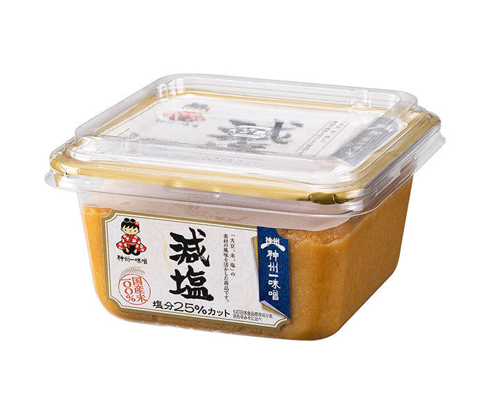 神州一味噌 減塩 300g×8個入【日本出荷】