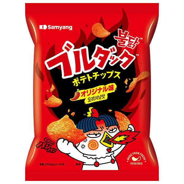 Samyang Japan Buldak Potato Chips, Original Flavor, 55g x 20 pieces