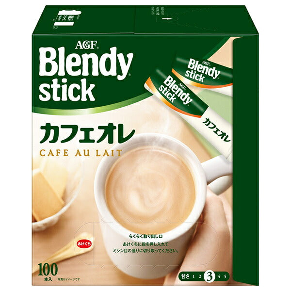 AGF ブレンディ スティック カフェオレ (8.2g×100本)×4箱入【日本出荷】