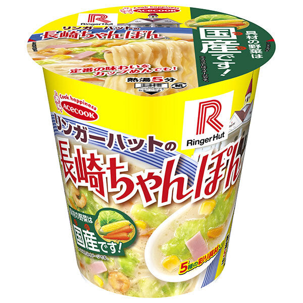 エースコック リンガーハットの長崎ちゃんぽん 95g×12個入【日本出荷】