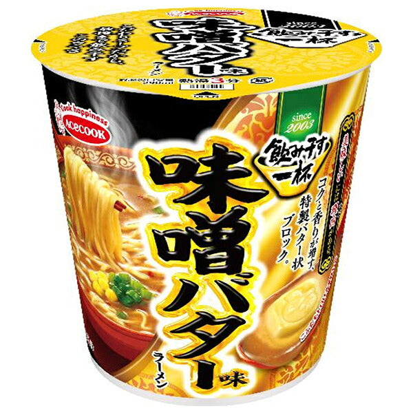 エースコック 飲み干す一杯 味噌バター味ラーメン 62g×12個入【日本出荷】