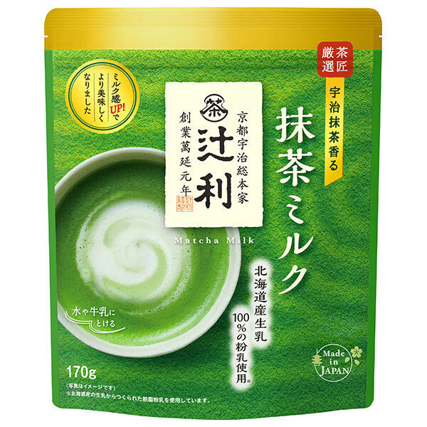 片岡物産 辻利 抹茶ミルク 170g×12袋入【日本出荷】