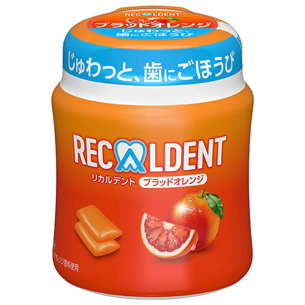 モンデリーズ ジャパン リカルデント ブラッドオレンジガム ボトル 130g×6個入【日本出荷】