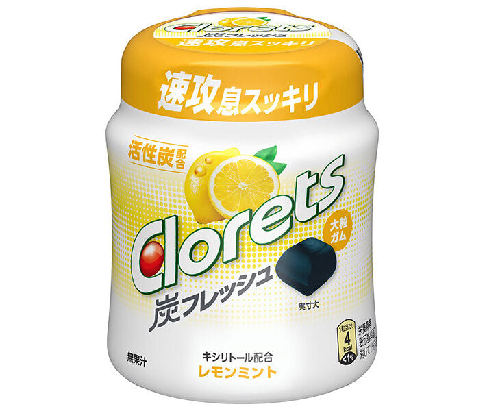 モンデリーズ ジャパン クロレッツ炭フレッシュレモンミントボトル(粒ガム) 112g×6個入【日本出荷】