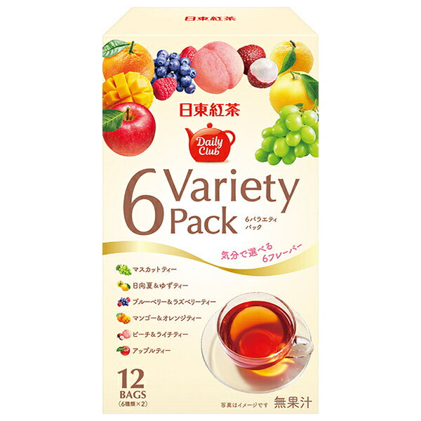 三井農林 日東紅茶 デイリークラブ 6バラエティーパック 1.8g×12袋×72箱入【日本出荷】