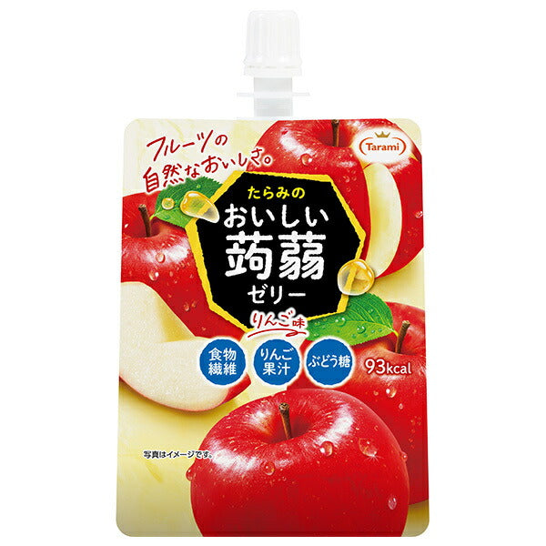 たらみ おいしい蒟蒻ゼリー りんご味 150gパウチ×30本入【日本出荷】