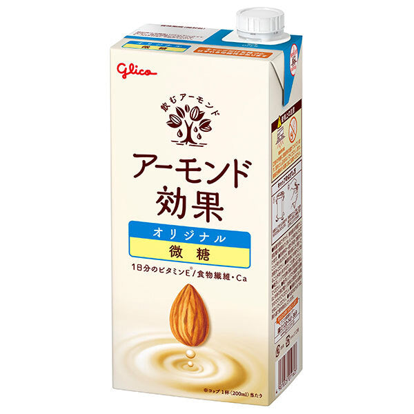 グリコ乳業 アーモンド効果 オリジナル微糖 1000ml紙パック×6本入【日本出荷】