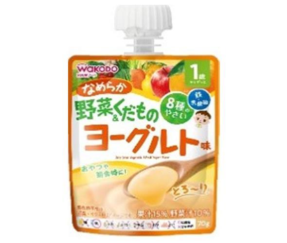 和光堂 1歳からのMYジュレドリンク なめらか野菜&くだものヨーグルト味 70gパウチ×24本入【日本出荷】