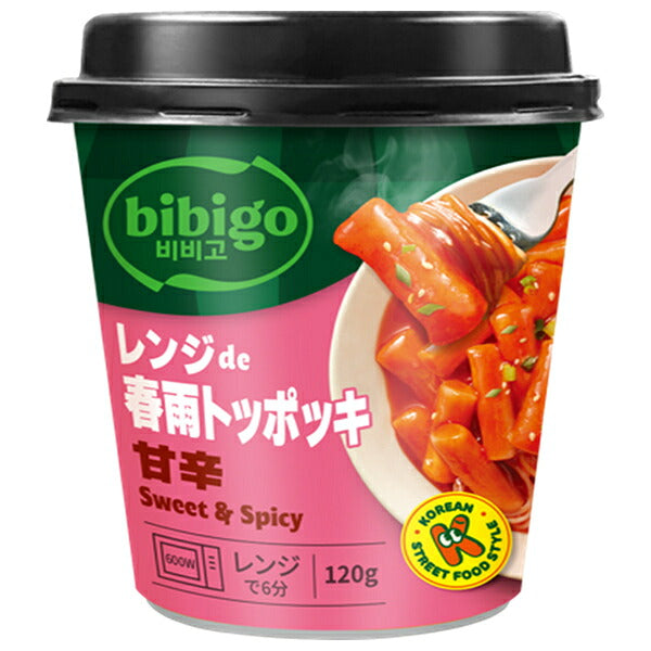 CJジャパン bibigo レンジde 春雨 トッポッキ 甘辛 120g×18袋入【日本出荷】