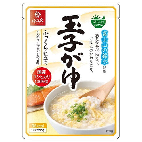 はくばく 暮らしのおかゆ 玉子がゆ 250g×24(8×3)袋入【日本出荷】