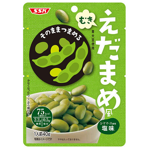 SSK そのままつまめる むきえだまめ風 40g×60個入【日本出荷】
