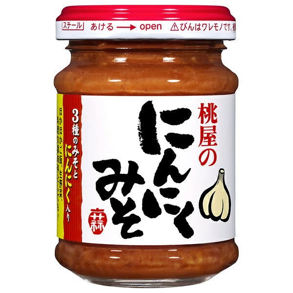 桃屋 にんにくみそ 100g瓶×12本入【日本出荷】