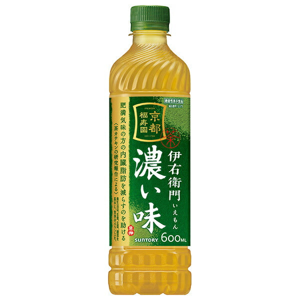 サントリー 伊右衛門(いえもん) 濃い味【手売り用】【機能性表示食品】 600mlペットボトル×24本入【日本出荷】