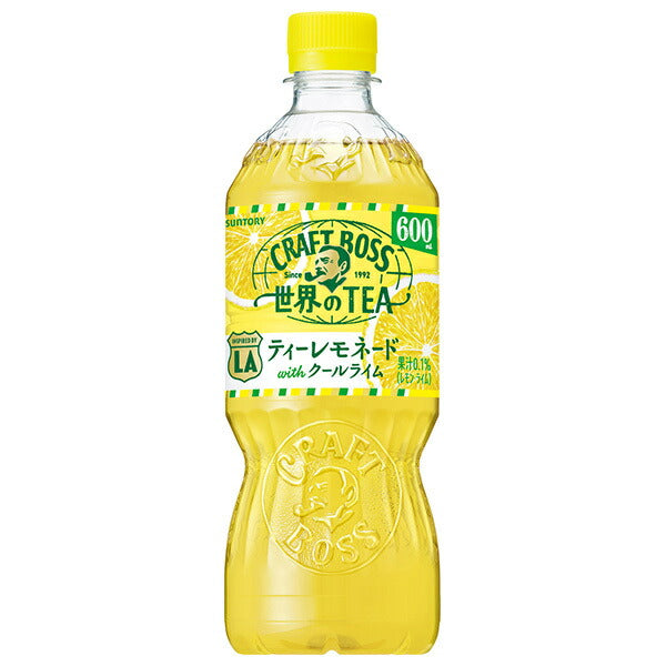 Suntory Craft Boss Tea Lemonade (For Retail Use) 600ml PET Bottles x 24 (Ships from Japan)