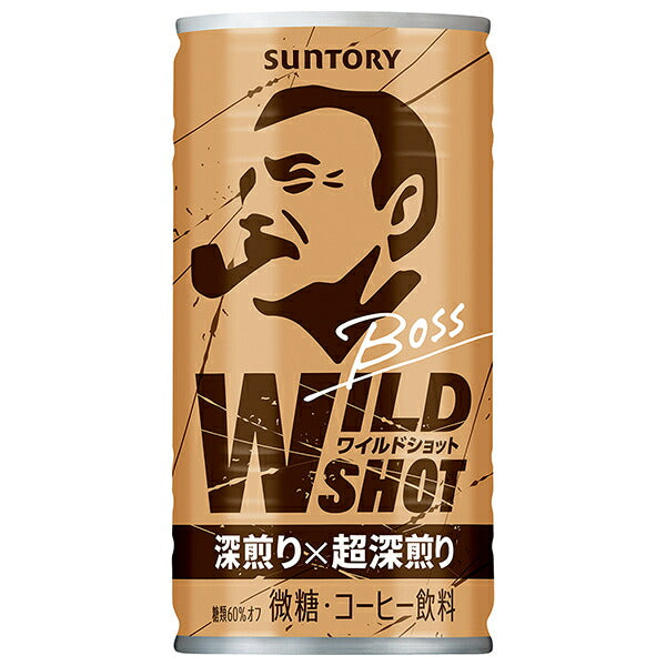 サントリー BOSS(ボス) ワイルドショット 185g缶×30本入【日本出荷】