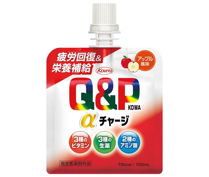 興和 キューピーコーワ αチャージ アップル風味 100mlパウチ×36本入【日本出荷】