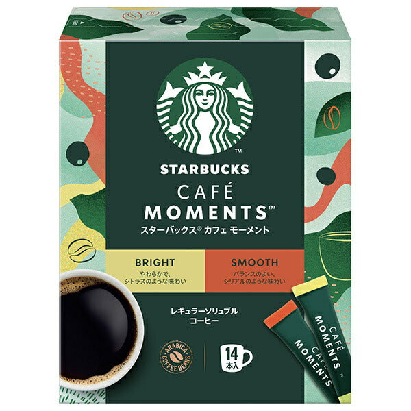 ネスレ日本 スターバックス カフェモーメント スティックブラック アソート (2g×14P)×12箱入【日本出荷】