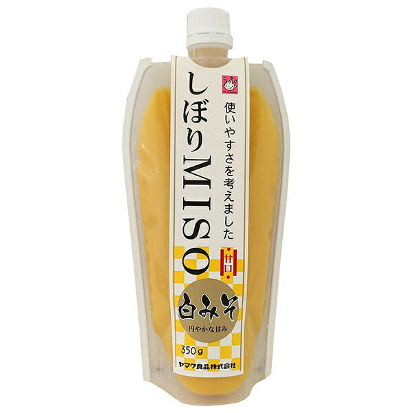 ヤマク食品 しぼりMISO 白みそ 350g×10袋入【日本出荷】