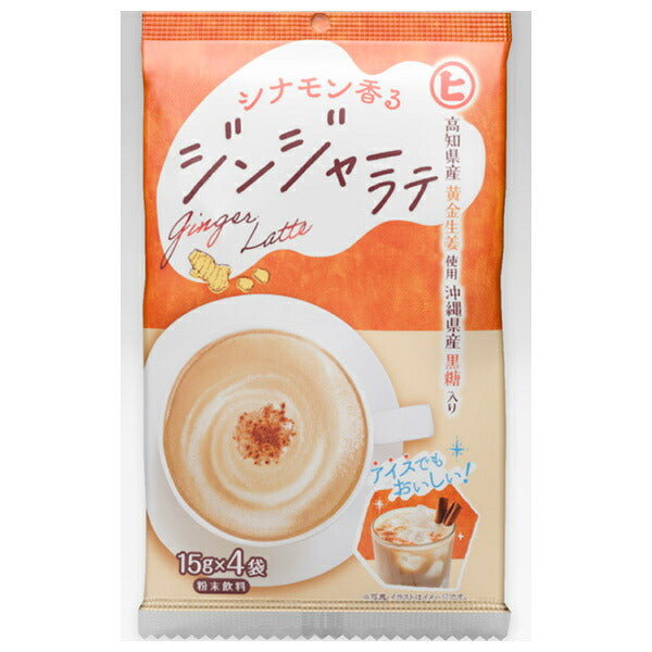 樋口製菓 シナモン香る ジンジャーラテ (15g×4袋)×20個入【日本出荷】