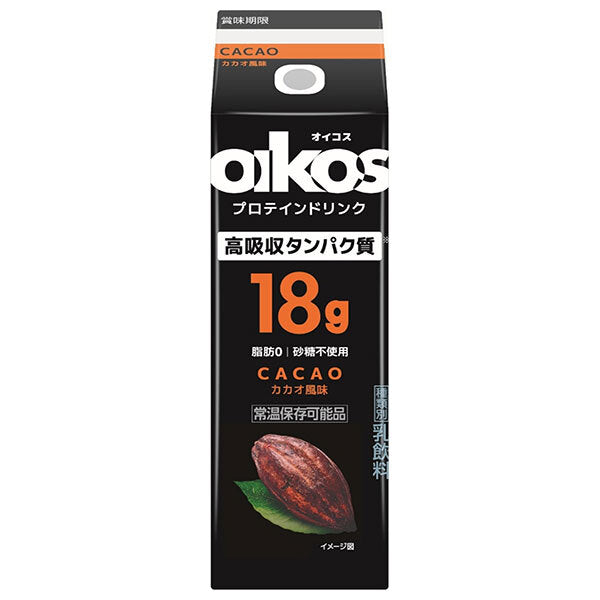ダノンジャパン オイコス プロテインドリンク高吸収タンパク質18g CACAO(カカオ) 240ml紙パック×12本入【日本出荷】