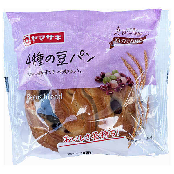 山崎製パン テイスティロング 4種の豆パン ×10袋入【日本出荷】