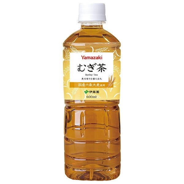 山崎製パン 麦茶 600mlペットボトル×24本入【日本出荷】