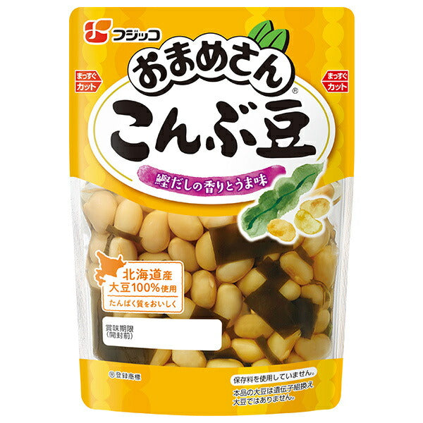 フジッコ おまめさん こんぶ豆 150g×10袋入【日本出荷】