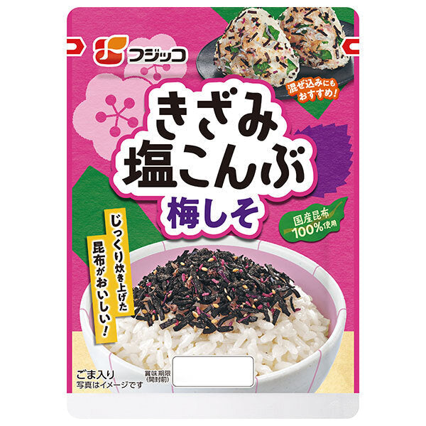 フジッコ きざみ塩こんぶ 梅しそ 32g×10袋入【日本出荷】