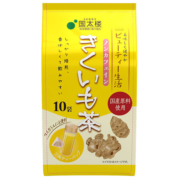 国太楼 きくいも茶三角ティーバッグ 15g(10P)×6袋入【日本出荷】