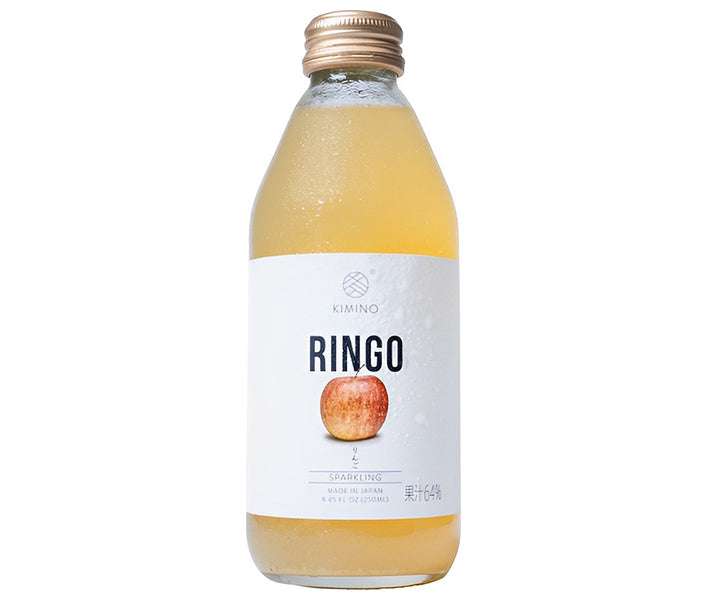 KIMINO DRINKS りんごスパークリングジュース 250ml瓶×24本入【日本出荷】