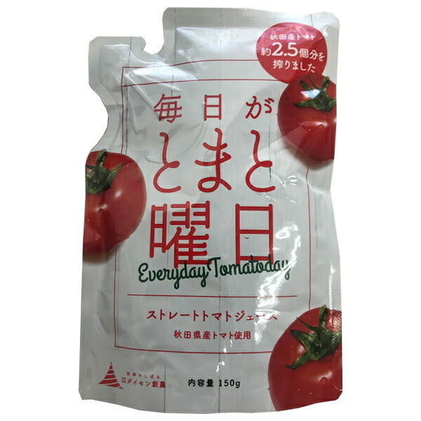 秋田ニューバイオファーム 毎日がとまと曜日 ストレートトマトジュース 150g×20個入【日本出荷】