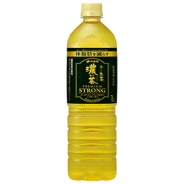 伊藤園 お〜いお茶 濃い茶 PREMIUM STRONG 1Lペットボトル×12本入【日本出荷】