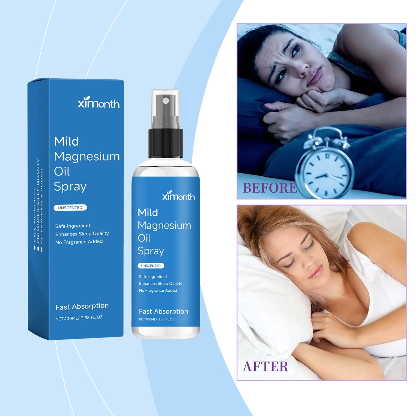 Magnesium Oil Spray - Topical Muscle and Relaxation Support With Fast Absorption